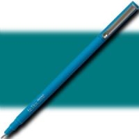 Marvy 4300-S73 LePen, Fineline Marker, Teal; Sleek and stylish slim barrel has a smooth writing 0.3mm microfine plastic point; Lengthy write-out in vibrant green; Acid-free and non-toxic; Water-based dye ink; Dimensions 5.5" x 0.25" x 0.25"; Weight 0.1 lbs; UPC 028617437309 (MARVY4300S73 MARVY 4300-S73 FINELINE MARKER TEAL) 