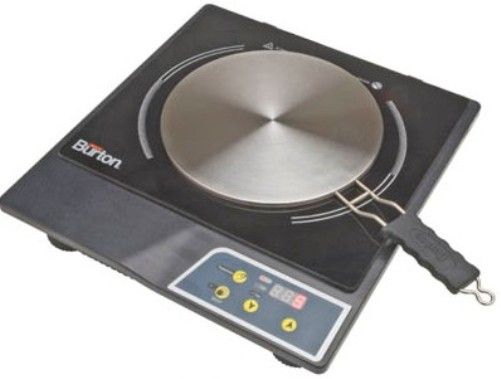 Max Burton 6015 Induction Set (6000 & 6010 strapped together), Allows you to use any cookware including glass, aluminum, stainless steel, copper, etc., 1800 Watts, LED display, 10 power levels, Temperature range from 140F - 450F, 180-minute timer, Cookware detection sensor, Overheat sensor, Safe for young and old, Price Each, UPC 769372060158 (MAXBURTON6015 MAXBURTON-6015 06015 Athena)