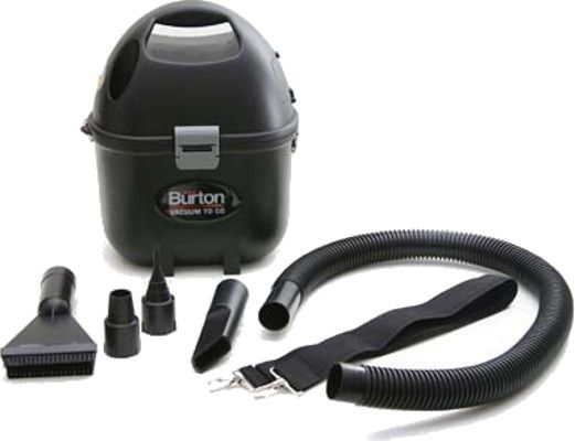 Max Burton 6980 Vacuum To Go, Black Color; 1-gallon capacity; High and low speed suction; Blower; 15 feet DC power cord; 36