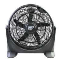 MaxxAir HVFF 14P High Velocity 14" Plastic  Floor Fan; 5 Number of Blade, 3 speed comfort control delivers varying of air movement; The fan head tilts up to 90 degrees backwards and clicks firmly in place; Lightweight yet durable; Great all purpose fan to your living room, bedroom, or office area to spot cool, or as an air circulator to generate a gentle breeze for the whole space; Dimensions 17" H x 18" L x 7.25" D; Weight  5 Lb;  UPC 047242920086 (HVFF14P HVFF-14P MAXXAIR-HVFF14P) 