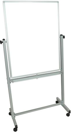 Luxor MB3040WW Double Sided Magnetic Vertical Reversible White Board 30
