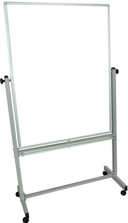Luxor MB3648WW Double Sided Magnetic Vertical Reversible White Board 36