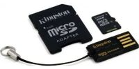 Kingston MBLY10G2/32GB Multi-Kit / Mobility Kit Flash memory card, 32 GB Storage Capacity, Class 10 SD Speed Class, microSDHC Form Factor, microSDHC to SD adapter Included Memory Adapter, 1 x microSDHC Compatible Slots, Microsoft Windows 7, Linux 2.6.x or later, USB Reader, Microsoft Windows Vista SP2, Apple MacOS X 10.5.x or later, Microsoft Windows Vista SP1, Microsoft Windows XP SP3 OS Required, UPC 740617183016 (MBLY10G232GB MBLY10G2-32GB MBLY10G2 32GB) 
