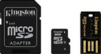 Kingston MBLY10G2/8GB Multi-Kit / Mobility Kit Flash memory card, 8 GB Storage Capacity, Class 10 SD Speed Class, microSDHC Form Factor, microSDHC to SD adapter Included Memory Adapter, 1 x microSDHC Compatible Slots, Microsoft Windows 7, Linux 2.6.x or later, USB Reader, Microsoft Windows Vista SP2, Apple MacOS X 10.5.x or later, Microsoft Windows Vista SP1, Microsoft Windows XP SP3 OS Required, UPC 740617182996 (MBLY10G28GB MBLY10G2-8GB MBLY10G2 8GB) 