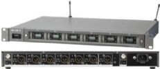 Sony MBX6 Modular UHF Tuner Base Unit, Build-in active antenna divider, Holds up to 6 x WRU-806B diversity tuner modules (or up to 6 x URX-M2 diversity tuner modules) in 1 rack space, Six individual balanced XLR outputs, Mic/line Output level switching, XLR balanced MIX out, Antenna gain switch, UPC 027242687479 (MB-X6 MB X6 MBX-6) 