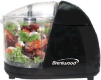 Brentwood MC-106 Mini Food Chopper, Black, Large 1.5 Cup Capacity, Stainless Steel Blade, Stay-Sharph Blade, Dishwasher-Safe Detachable Parts, Non-skid Base, Safety Lock Lid, cUL Approval, UPC 181225801068 (MC106 MC 106) 