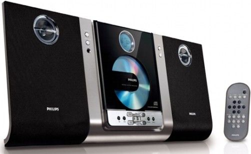 Philips MC235B/37 Micro Hi-Fi System, Plays CD, CD-R and CD-RW discs, Digital Sound Control for optimized music style settings, Dynamic Bass Boost for deep and dramatic sound, 2x5W RMS total output power, Wake-Up and Sleep Timer, Digital tuning with 40 preset stations for extra convenience (MC235B37 MC235B-37 MC2357 MC-235B MC 235B)