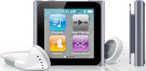 Apple MC688ZY/A iPod Nano with 8GB Flash Drive Digital Player, Graphite, 1.54-inch (diagonal) color TFT display, 240-by-240-pixel resolution, 220 pixels per inch, Up to 24 hours of music playback when fully charged, Frequency response 20Hz to 20,000Hz, Impedance 32 ohms, VoiceOver gesture-based screen reader (MC688ZYA MC688ZY-A MC688ZY MC688Z MC688)