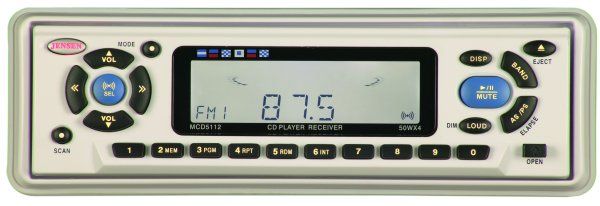 Jensen MCD5112 Marine Stereo, 200 watts, CD/CD-R/AM-FM (MCD-5112 MCD 5112)
