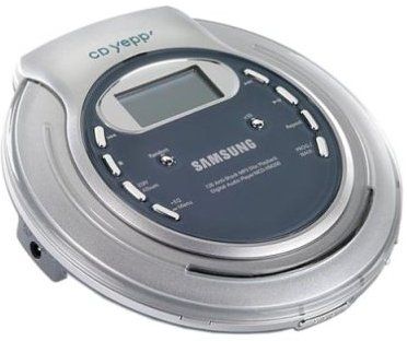 Samsung MCDHM200H Portable CD-MP3 Player, MP3/WMA/Music CD playback, 125 second anti-shock, 13 hour playing time, LCD display, Easy file navigat (MCD-HM200H      MCD  HM200H) 