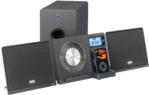 TEAC MC-DX32I Slim CD Micro Sound System, Aluminum Honey-comb Diaphragm NXT Speakers, 1