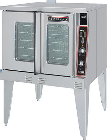 Garland MCO-GS-10-S Master Series Gas Convection Oven, Stainless steel front, sides, top, and legs, 60/40 dependent door design with double pane thermal window in both doors and interior lighting(MCOGS10S MCO GS 10S MCO-GS10-S)