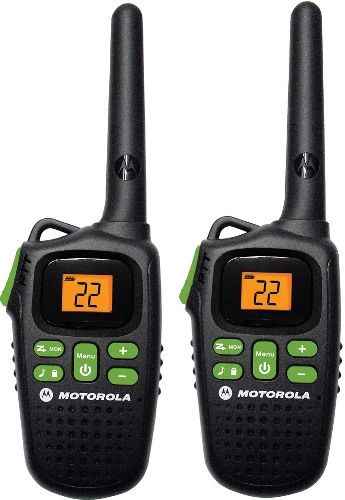 Motorola MD200R Talkabout Two Way Radio (Pair), 22 Channels, Up to 20 miles range for indoor and outdoor communication, Volume control, Keypad button, Backlight, Auto squelch, Auto power off, Battery meter, 10 regular Call tones, Battery save / power save, Auto power off, 3 AAA Battery type, Plug-in charger (adaptor), 29 hr. alkaline or 12 hr. NiMH estimated battery life, UPC 843677001402 (MD-200R MD 200R MD200)