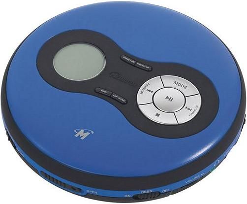 Memorex MD6441SP Personal CD player with 60-second anti-shock protection; Personal CD player with Digital PLL AM/FM Radio; Color : Blue ( MD6441S Coby )