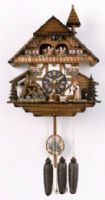 River City Clocks MD856-13 13" Woman Rings Bell, Waterwheel Turns (MD85613 MD856 13) 