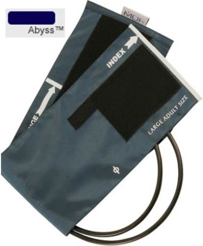 MDF Instruments MDF2080460D04 Model MDF 2080-460D Large Adult D-Ring Double Tube Latex-Free Blood Pressure Cuff, Abyss (Navy Blue) for use with MDF800, MDF808, MDF808B, MDF830 & MDF840 and all other major branded blood pressure systems with double tube configuration, EAN 6940211633915 (MDF2080460D-04 MDF2080460D MDF-2080-460D MDF2080-460 MDF2080 2080460 2080)