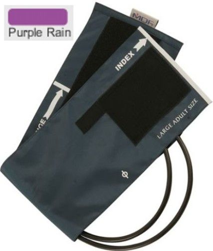 MDF Instruments MDF2080461D08 Model MDF 2080-461D Large Adult D-Ring Single Tube Latex-Free Blood Pressure Cuff, Purple Rain (Purple) for the MDF848XP Palm Aneroid Sphygmomanometer and other major branded manual and electronic/automatic blood pressure monitors with single tube configuration, EAN 6940211634325 (MDF2080461D-08 MDF2080461D MDF-2080-461D MDF2080-461 2080461D 2080461 2080)