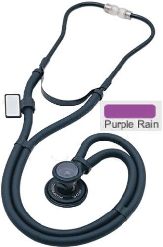 MDF Instruments MDF76708 Model MDF 767 Sprague Rappaport Stethoscope, Purple Rain (Purple), Ultra-sensitive Adult and Pediatric diaphragms for increased amplification, High-performance dual acoustic tubes & black enamel plating, Full-rotation chestpiece with dual-output acoustic valve stem, EAN 6940211619124 (MDF-76708 MDF767-08 MDF767 08 MDF-767-08)