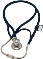 MDF Instruments MDF767X04 Model MDF 767X Two-In-One Tube Deluxe Sprague Rappaport Stethoscope, Abyss (Navy Blue), Innovative X-configuration tubing optimizes acoustic integrity, Adult and Pediatric diaphragms and attachments for proper diagnosis, Full-rotation chestpiece with dual-output acoustic valve stem, EAN 6940211619513 (MDF-767X04 MDF767X-04 MDF-767X MDF767X)  
