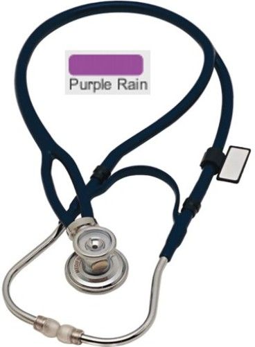 MDF Instruments MDF767X08 Model MDF 767X Two-In-One Tube Deluxe Sprague Rappaport Stethoscope, Purple Rain (Purple), Innovative X-configuration tubing optimizes acoustic integrity, Adult and Pediatric diaphragms and attachments for proper diagnosis, Full-rotation chestpiece with dual-output acoustic valve stem, EAN 6940211619520 (MDF-767X08 MDF767X-08 MDF-767X MDF767X) 