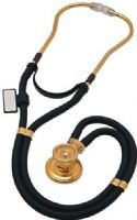 MDF Instruments MDF767XK11 Model MDF 767XK 22K Gold-Plated 2-In-1 Deluxe Sprague Rappaport Stethoscope, Noir Noir (Black), Innovative X-configuration tubing optimizes acoustic integrity, Adult and Pediatric diaphragms and attachments for proper diagnosis, Full-rotation chestpiece with dual-output acoustic valve stem, EAN 6940211619711 (MDF-767XK11 MDF 767XK11 MDF767XK-11 MDF767XK MDF767) 