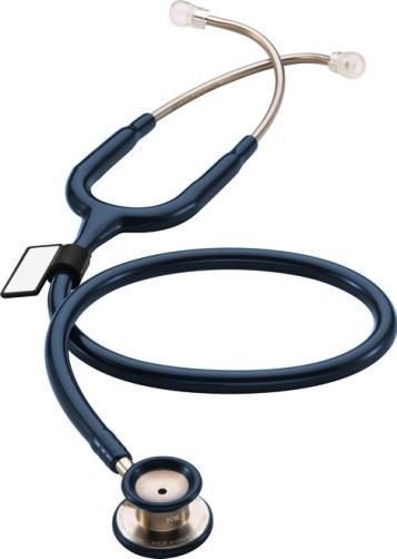 MDF Instruments MDF777C04 Model MDF 777C One Pediatric Stainless Steel Dual Head Stethoscope, Abyss (Navy Blue), Ultra-sensitive diaphragm for superior high-frequency acoustic amplification, Extra large bell crowned with non-chill ring, Handcrafted from premium stainless steel, ErgonoMax Headset and Clear ComfortSeal Eartips, EAN 6940211620120 (MDF-777C04 MDF777C-04 MDF777C MDF777)