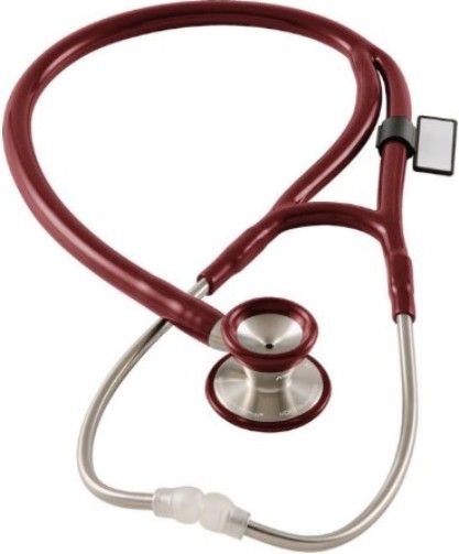 MDF Instruments MDF79717 Model MDF 797 Classic Cardiology Stethoscope, Napa (Burgundy), Dual-Head chestpiece and full-rotational Acoustic Valve Stem are machined and polished to the exact tolerance from the finest stainless steel, Machined and polished wide stainless steel tubes provide superior acoustic transmission, EAN 6940211621141 (MDF-79717 MDF 79717 MDF797-17 MDF797 MDF-797)
