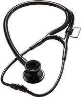 MDF Instruments MDF797BO Model MDF 797 Classic Cardiology Stethoscope, BlackOut (All Black), Dual-Head chestpiece and full-rotational Acoustic Valve Stem are machined and polished to the exact tolerance from the finest stainless steel, Machined and polished wide stainless steel tubes provide superior acoustic transmission, EAN 6940211621158 (MDF-797BO MDF 797BO MDF797-BO MDF797 MDF-797) 
