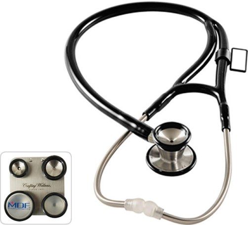 MDF Instruments MDF797CC11 Model MDF 797CC ProCardial C3 Critical Cardiac Care Edition Stethoscope, NoirNoir (Black), Handcrafted stainless steel dual-head chestpiece is precisely machined and hand polished for the highest performance and durability, SoundTight GLS technology to seal in sound, EAN 6940211616161 (MDF-797CC11 MDF797-CC11 MDF797 CC11 MDF797CC-11 MDF797CC 11)