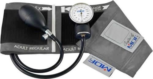 MDF Instruments MDF808B12 Model MDF 808B Professional Aneroid Sphygmomanometer, Sleek (Grey), A precise 300mmHg manometer attaining the accuracy of +/- 3 mmHg without pin stop, Abrasion, chemical and moisture resistant, adult Velcro Cuff is constructed of high-molecular polymer Nylon, EAN 6940211628041 (MDF-808B12 MDF 808B12 MDF808B-12 MDF808B 12)