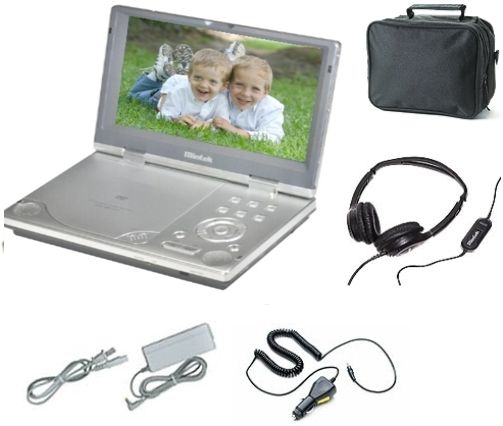 Mintek MDP-1815KIT Includes: MDP-1815 8.5-Inch TFT Widescreen Monitor Portable DVD Payer with Travel Bag, HeadPhone, A/C & Car Adapter; DVD, CD, CD-R/RW, and MP3 encoded CD playback, Coaxial output and AV inputs (MDP1815KIT MDP1815-KIT MDP-1815 MDP1815)