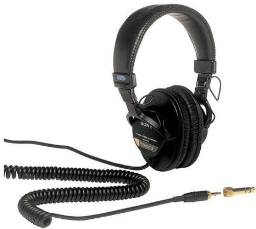 Sony MDR-7506 Professional Studio Headphones, Sensitivity 106 dB/W/m, Frequency Response 10-20,000 Hz, Impedance 24 Ohms, Power Handling 1000mW, Rugged Design, Folding Construction, 40mm Driver Unit, Closed-Ear Design, Stereo Unimatch Plug, Gold Connectors and OFC Cord, Supplied Soft Case, UPC 027242682252 (MDR7506 MDR 7506)