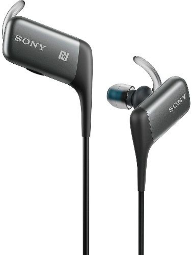 Sony MDR-AS600BT/B Sport Bluetooth In-ear Headphones, Black, Frequency Response 20-20000Hz, Volume control, Ultra small & simple 1 button headset for urban lifestyles, Built-in microphone for hands-free calls, Splashproof design for all-weather listening, Easy Bluetooth connectivity with NFC One-touch, UPC 027242882263 (MDRAS600BTB MDR-AS600BT-B MDR-AS600BTB MDR-AS600BT)