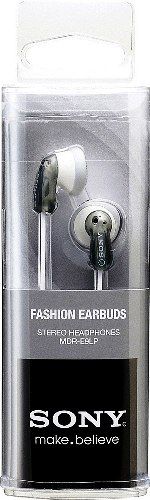 Sony MDR-E9LP/GRY Fashion Earbuds Stereo Headphones, Gray; 100mW Capacity; Frequency 18-22000 Hz; Sensitivity 104 dB/mW; Impedance 16 ohm; Open air; Super-light in-the-ear design; Pair with a music player; Use your headphones with a Walkman, iPod, or MP3 player; Neodymium magnet 0.53