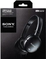 Sony MDR-NC8/BLK Compact & Slim Noise Canceling Headphones, Black, Frequency Response 30 - 20000 Hz, Impedance 17 ohms at 1 kHz, Sensitivity 95 dB/mW, Noise Reduction Approx 10 dB, Up to 90% ambient noise reduction, ON/OFF switch on ear-cup, 30mm drivers with neodymium magnets deliver powerful bass and clear treble, UPC 027242847477 (MDRNC8BLK MDR-NC8BLK MDRNC8/BLK MDR-NC8) 
