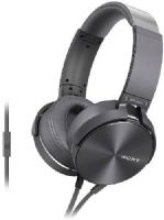 Sony MDR-XB950AP EXTRA BASS Over-Ear Headband Headphones, Black, Impedance 40 Ohm at 1 kHz, Frequency Response 3–28000 Hz, Sensitivities 106 dB/mW, 40mm drivers, Omni directional of In-Line Microphone, Smartphone-compatible with in-line remote mic, EXTRA BASS for club-like sound, Beat Response Control reduces heavy bass distortion, UPC 027242883383 (MDRXB950AP MDR XB950AP MDRXB-950AP) 