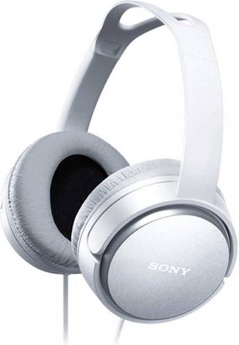 Sony MDR-XD150/W Closed-back Overhead Stereo Headphones, White, 40mm driver unit, 1000 mW (IEC) Maximum Input Power, Frequency 12 - 22000Hz, Sensitivity 100 dB/mW, Impedance 32 ohms (1 kHz), Long stroke diaphragm for dynamic, movie-quality sound, Parallel link free-adjustable headband, Urethane leather ear pads, 2m Cord length, Weight 160g, UPC 027242866768 (MDRXD150W MDRXD150/W MDR-XD150-W MDR-XD150)