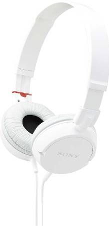 Sony MDR-ZX100WH ZX Series Stereo Headphones, White, Fits with music player, Use headsets with WALKMAN and other MP3 players, 30mm Multi-Layer Dome Diaphragm, Pressure relieving earpad for comfort, High-energy Neodymium driver, Headband type headphones designed for long lasting comfort, Dual Faced Cable, 1.2m Y-type cord, UPC 027242807785 (MDRZX100WH MDR ZX100WH MDR-ZX100W MDR-ZX100)