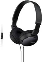 Sony MDR-ZX110AB XB Smartphone Headset with Mic & Remote, Black, Acoustic Bass Booster, 30mm drivers, In-line microphone, Compatible with Apple or Android smartphones, Free SmartKey App for customized in-line remote function, Lightweight on-the-ear design, Swivel design for portability, 47-1/4" (1.2m) tangle-free Y-type cord, UPC 027242867093 (MDRZX110AB MDR ZX110AB MDR-ZX110A MDR-ZX110) 
