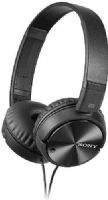Sony MDR-ZX110NC Noise-Canceling Headphones, Black; Frequency Response 10–22000 Hz; Impedance Power ON 220 ohm, OFF 45 ohm (at 1 kHz); Sensitivities 110 dB/mW Power off, 115 dB/mW Power on; Integrated noise canceling technology; 80 hours of battery life; Dynamic 1.18 in drivers; Lightweight and comfortable on-ear design for ultimate music mobility; UPC 027242879362 (MDRZX110NC MDR ZX110NC MDRZ-X110NC MDRZX-110NC) 