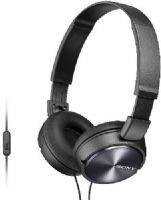 Sony MDR-ZX310AP/B ZX Series Headband On-ear Stereo Headphones with Microphone & Remote, Black; 1000W Capacity; Sensitivities 98 dB/mW; Impedance 24 ohm (1KHz); Lightweight, folding design for ultimate music mobility; 1.18" ferrite drivers for powerful, balanced sound; 10-24000 Hz frequency range; UPC 027242869660 (MDRZX310APB MDRZX310AP/B MDR-ZX310APB MDR-ZX310AP) 