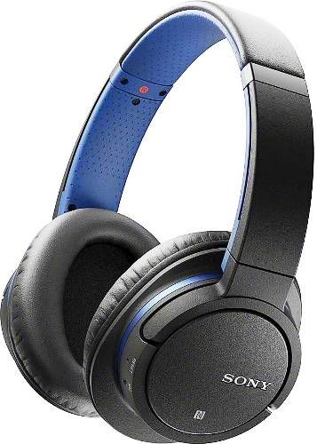 Sony MDR-ZX770BT/L Bluetooth Stereo Headset, Blue, Frequency Response 2020000 Hz, Impedance 2.2k Ohms, 1.57