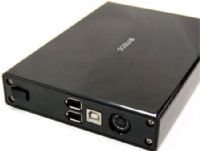 Bytecc ME-300SU2FW-BK Aluminum 3.5" HDD Easy-Open Enclosure, Black, Fitting for 3.5" SATA I, II HDD, USB 2.0 + Firewire Connection, Aluminum external enclosure will cool down 3.5" HDD easily, Allows device hot-swapping (Plug and Play), Support SATA HDD up to 2000GB (2TB), Easy to open tray for HDD installation and exchanging (ME300SU2FWBK ME300SU2FW-BK ME-300SU2FWBK ME-300SU2FW ME300SU2FW) 