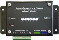 Magnum Energy ME-AGS-N Automatic Generator Start Module 3-relay with Voltage and Temp Start/Network Version, Selectable cabin temperature for genstart 65-85 °F, Selectable battery voltage for genstart 10-12 VDC or 20-22 VDC, Selectable generator run time 1-5 hours, 5 Selectable quiet time, Adjustable 24-hour clock, Manual start and stop (MEAGSN MEAGS-N ME-AGSN MEAGS)  