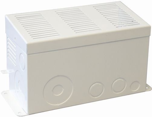 Magnum Energy ME-CB Conduit Box, White for AC/DC Wiring Required to be in Conduit, Fits on the front side of the Magnum ME, MS, MS-AE, MS-PAE and RD Series inverters, Accommodates installations where the electrical code requires the AC and/or DC wiring to be enclosed and protected by conduit, Provides knockouts for use with 1/2, 3/4, 1 and 2 trade size conduit and adds just over 5 (13 cm) to the length of the inverter (MECB ME CB) 
