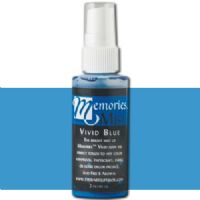 Memories SSMMVB Mist Spray Ink Vivid Blue; A fine mist of these inks add a gorgeous layer of color or iridescence to any fashion, art, or papercraft project; Acid free and archival; 2 ounces spritzers; Dimensions 1.38" x 1.38" x 5.00"; Weight 0.2 lbs; UPC 294777160160 (MEMORIESSSMMVB MEMORIES ALVIN SSMMVB SPRAY INK 2OZ VIVID BLUE) 