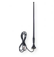 Metra Model 44UT03R 14" Universal 1" Top Mount Rubber AM/FM Antenna with 54" Coaxial Cable; 14" Tall antenna; Universal Top Mount; Rubber; 54" Coaxial Cable; UPC 086429010431 (44UT03R 14" UNIVERSAL 1" TOP MOUNT RUBBER AM FM ANTENNA 54" COAXIAL CABLE METRA 44UT03R METRA-44UT03R METRA44UT03R) 