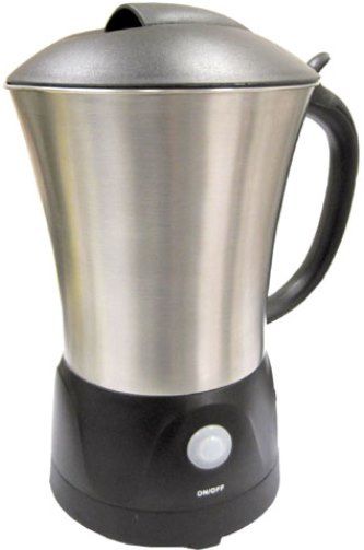 Sunpentown MF-0620 One-Touch Milk Frother, Max milk frothing capacity 6 oz., Max milk heating capacity 20 oz., Froths or steams milk in less than 90 seconds, Easy to clean non-stick surface, Soft touch on/off button with automatic shut-off, Power indicator, Premium brushed stainless steel cordless carafe, 360 degrees swivel base, UPC 876840004764 (MF0620 MF 0620)