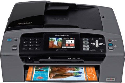 Brother MFC-495CW All-in-Ones / Multi-Function, Up to 23 ppm mono / up to 20 ppm color Max Copying Speed, Up to 1200 x 1200 dpi Max Copying Resolution, Up to 6000 x 1200 dpi Max Printing Resolution, Up to 35 ppm mono / up to 28 ppm color Max Printing Speed, 1200 x 2400 dpi Scanning Optical Resolution, 19200 x 19200 dpi Scanning Interpolated Resolution, 8 bit Gray Scale Depth, 36 bit Scanning Color Depth Internal, UPC 012502623175 (MFC495CW MFC-495CW MFC 495CW)
