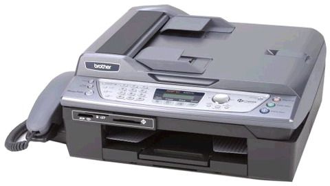 Brother MFC-620CN; Color Inkjet Multi-Function Center, 7-in-1 Fax Print Copy Scan PC, USB, Ethernet 10 Base-T/100 Base-TX, Printing Max Resolution B/W 6000 x 1200 dpi, Scanning Optical Resolution 600 x 2400 dpi (MFC620CN MFC-620-CN MFC620-CN 620CN MFC-620C MFC-620 MFC620C MFC620 BR-MFC-602CN BR-MFC602CN BRMFC602CN)